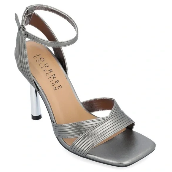 Journee Collection Womens Annett Tru
Comfort Foam Mid Heel Open Toe Pumps - Picture 1 of 12